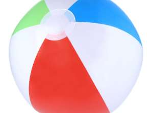 Inflatable beach ball 50 cm diameter, colourful, waterproof - ideal for pool and beach