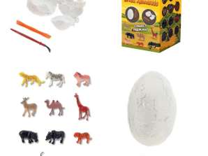 Набір для розкопок Дикі тварини 12 деталей висотою приблизно 7 см – розвиваюча іграшка