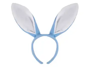 Blue Bunny Ears Headband 27x28 cm Children's Carnival & Easter Headdress