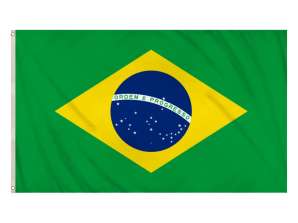 Bandeira Brasileira 5x3 Pés Durável Outdoor Bandeira Nacional do Brasil