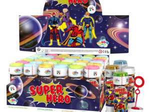 Bubble Tubs Super Hero 60ml såpbubblor med labyrintpussellock för barn