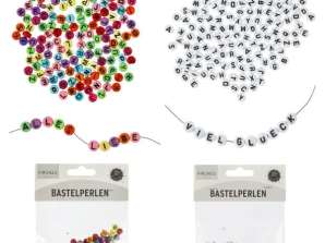 Letter craft perler sett på 2, 20g hver - individuell design