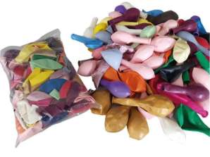 Colorful XL balloons 100 pieces at least 15 different colors – ideal for parties