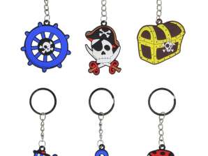 Pirates K/C 5 cm 6 different motifs decoration pendants for theme parties