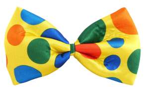Clown Bow Tie 24cm Colorful Bow Tie Clown Costume Accessories