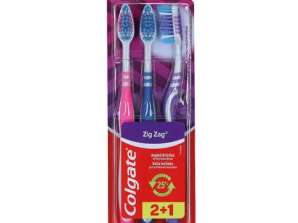 Colgate Zig Zag Orta Hizmet Diş Fırçaları 3'lü Paket Etkili Diş Bakımı