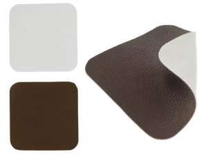 Bardak altlığı PVC yaklaşık 10x10cm Kahverengi/Krem – Şık masa örtüsü | Dayanıklı PVC İçecek Altlıkları