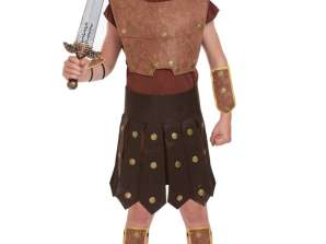 Deluxe romersk soldat barn kostume lille til 4 6 år