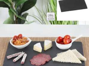 Elegant slate plate rectangular approx. 14x22 cm Perfect for serving and presentation
