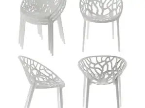 Κομψή καρέκλα Forest White 79cm ύψος – Μοντέρνα τραπεζαρία &; καθίσματα γραφείου