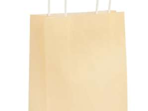Elfenbeinfarbene Tasche Mit Griff  14x21x7 cm   Elegante Damenhandtasche