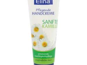 Elina Chamomile Hand Cream Tube 75ml fuktighetsgivende lotion for myke og glatte hender
