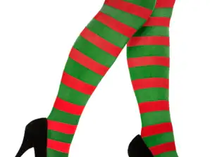 Adult Pants Stocking Red & Green Carnival & Christmas Costume Accessories