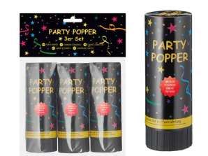 Festive Cracker Confetti 3 Pack Colorful Surprise Party Highlight