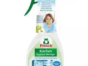 Frosch virtuves higiēnas tīrītājs 300ml efektīva tauku un baktēriju noņemšana 100 rakstzīmes
