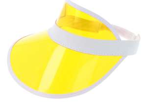 Yellow Visor Cap for Adults | Sporty sun visor