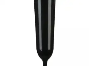 Vaso de sepultura em preto Material à prova de intempéries 23 cm de altura