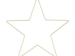 Nagy csillag lógáshoz DIY arany dekoráció kb. 57cm átmérő Elegáns otthonra és rendezvényekre