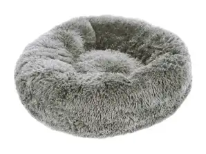 Pet Cushion: Medium-sized grey round cushion for dogs & cats Approx. 70cm diameter Comfortable pet bed