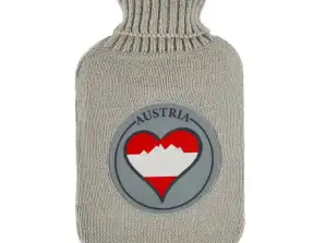 Hochwertige Wärmflasche Austria  1500 ml   Langlebig  Zuverlässig und Komfortabel