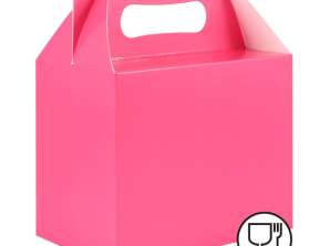 Rožinės spalvos izoliuota pietų dėžutė 14L x 9 5W x 12H cm karštam maistui