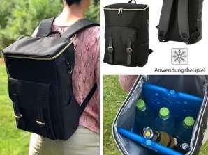 Izolovaný termo batoh 20L Čierna termo chladiaca taška pre outdoorové dobrodružstvá a pikniky