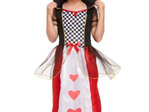 Dětský kostým srdcová královna velikost 4 6 let – převlek pro dívky