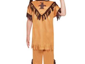 Dětský kostým Indián chlapci velikost M 7 9 let pro karneval