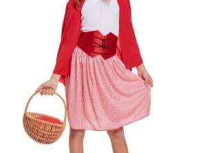 Costume per bambini ragazza con berretto rosso medio 7 9 anni