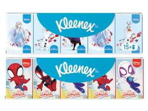 Kleenex Kids Disney Mini Fazzoletti 15x7 Divertenti e delicati per bambini