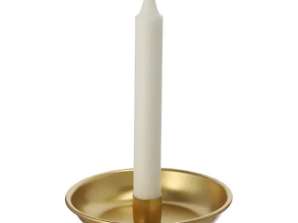 Maza, eleganta zelta bļoda ar svečturi diametru 13 5 cm