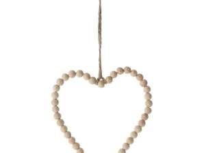 Väike pärl südame ripats dekoratiivne südameornament 12cm