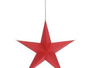 Lite rødt papir Star Classic Design Diameter 20cm