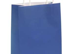 Königsblaue Tasche mit Henkel  14x21x7 cm   stilvolles Accessoire