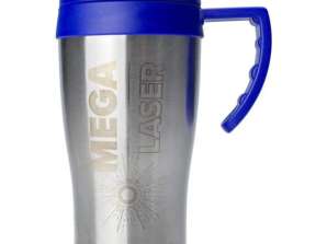 Dev Insulated Cup: Stainless Steel/Plastic with Sealable Mouthpiece