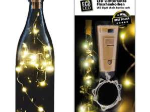 LED styginių žibintai buteliams Kamštienos dizainas 8 šviesos diodai Vidaus nuotaikos apšvietimas