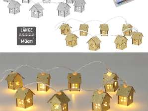 LED-stringvalgustid sädelevate sädelevate sädelevate majadega 143 cm Pikkuskomplekt 2 - maagiline atmosfäär