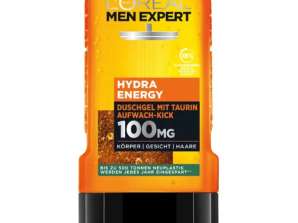L'Oreal Men Expert Hydra Energy gel za prhanje 250 ml - Poživljajoča nega za moško kožo