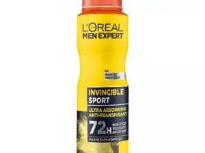 L'Oréal Men strokovnjak za nepremagljiv športni dezodorantni sprej 150ml – ekstremna zaščita in svežina