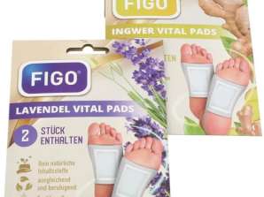 Essential Foot Patches 2 iepakojums. Ingvera/lavandas uzlējuma asorti Figu