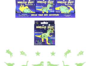 Светещ динозавър G.I.D.  5 6 5 см Кутия с 24 части Вълнуваща играчка за нощна лампа