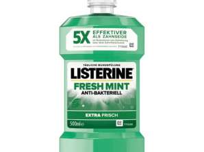 Listerine burnos skalavimo skystis Fresh Mint 500ml – Ilgalaikė kvėpavimo takų apsauga