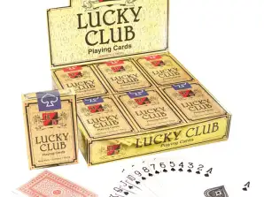 Lucky Club Gold Spielkarten – Premium Qualität  9 x 6 cm  Luxus Kartenspiel