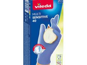 Vileda Μίας Χρήσης Γάντια Multi Sensitive 40 Pack Μεγέθη S/M Απαλή Προστασία