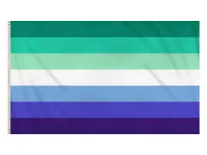MLM Pride Bayrağı 5Ft x 3Ft - LGBTQ Erkekleri Seven Erkekler Etkinlikleri için Büyük Dayanıklı Bayrak