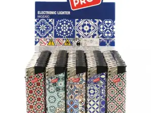 MOSAIC electronic lighters 5 different designs in display