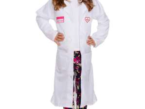 Girls Pediatrician Costume Size 10 12 Years Doctor Disguise for Kids