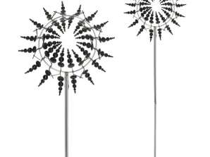 Magical 3D Pinwheel Black Moderní zahradní dekorace vysoká cca 100 cm