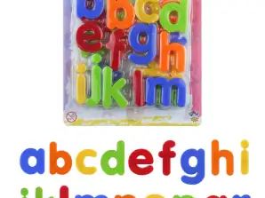 Mágneses ábécé készlet 4 cm-es nagy betűkkel 26 darabos játék gyerekeknek