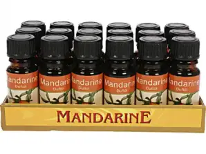 Mandarinkový vonný olej 10ml citrusové aroma v elegantní skleněné lahvičce